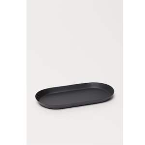 Plateau de service en métal noir mat, grand plateau rond décoratif avec poignées pour table basse, ottoman, vaisselle de cuisine, décoration intérieure - Product Image 3