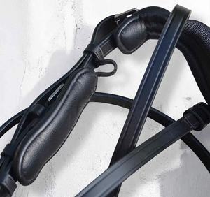 Banda para la nariz de doma de cuero de primera calidad más vendida para hebillas de acero inoxidable acolchadas de cuero suave de una sola brida - Product Image 3