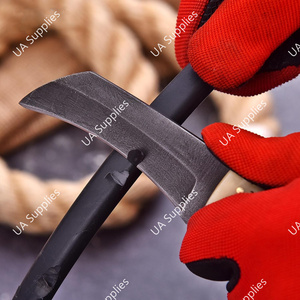 Couteau de survie industriel à lame fixe en acier au carbone de haute qualité, ultra-affûté, type bec de faucon, pour camping et chasse en extérieur, avec trou pour le pouce, OEM - Product Image 4