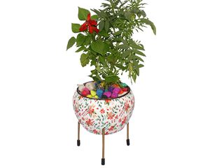 Soporte Doble para Macetas con Marco Metálico, Decorativo, para Interiores y Exteriores, Moderno, para Mesa, para el Hogar - Product Image 5