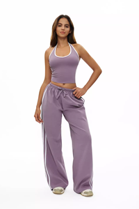 ชุดโยคะแฟชั่นอเนกประสงค์ 3 ชิ้น รุ่น OEM สำหรับฤดูใบไม้ร่วง เสื้อกล้าม เสื้อสเวตเชิ้ต กางเกงขายาว ชุดออกกำลังกาย ชุดกีฬา ชุดฟิตเนส - Product Image 2