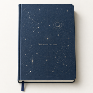Cuaderno de Regalo Personalizado LABON, con Tapa Dura de Lino Azul Marino, Mapa de <span class=keywords><strong>Constelaciones</strong></span> con Estampado Plateado - Product Image 4