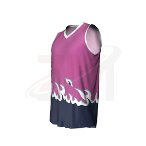 Camiseta de Baloncesto Sublimada Personalizada, Cuello en V, Sin Mangas, Unisex, Secado Rápido, 100% Poliéster, Ropa Deportiva para Entrenamiento y Partidos - Product Image 1