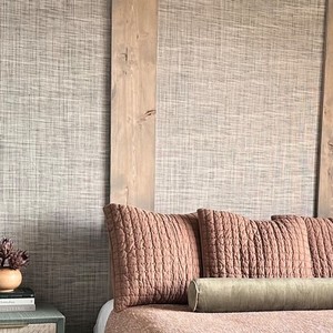 Panneaux de papier peint texturés en toile de jute tissée à la main, finition en fibres organiques, revêtement décoratif en gros - Product Image 5