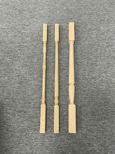 Poplar White <b>Primed</b> Baluster Picket Spindles Ready Paint Stair Parts Installation Construction Villa Hotel Apartment - Product Image 4