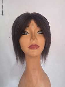 Short <b>Bob</b> <b>Wigs</b> with Bangs Natural Color Brazilian Remy Human Hair Lace Front <b>Wig</b> Glueless - Product Image 4