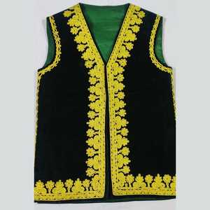 Chaleco Afgano Bordado Premium para Hombre, Chalecos y Chaquetas Tradicionales Étnicas, Talla Personalizada, OEM, Venta al Por Mayor - Product Image 5
