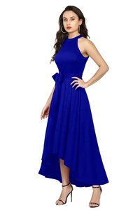 Vestido sin mangas de satén de alta calidad para niñas Vestido formal de estilo minimalista para niños para el verano - Product Image 4