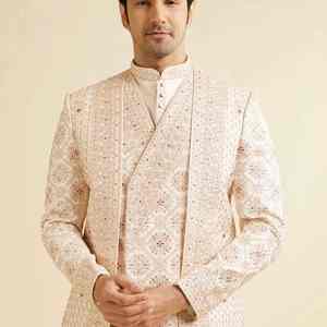 Traje Tradicional Indio-Pakistaní para Novio, Salwar Kameez, Protección Solar, Sin Arrugas - Product Image 1