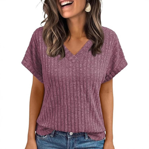 Camiseta informal estampada para mujer, camiseta de manga corta de verano, tela suave transpirable, Top ligero y cómodo para uso diario femenino - Product Image 1