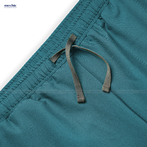 Ensemble de blouses médicales pour hommes Mechanic, couleur turquoise, col en V, manches courtes, uniforme d'hôpital, pantalon en coton et polyester tissé inclus - Product Image 5