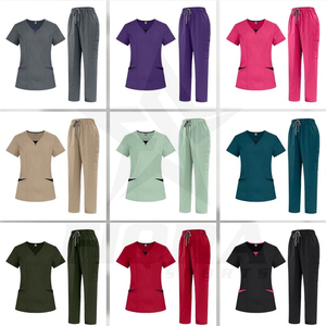Tenues d'uniformes médicaux de qualité stable pour femmes, ensembles de gommages et de pantalons de jogging à manches courtes pour salons de beauté et hôpitaux - Product Image 4