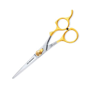 Outils de coupe de cheveux de précision multifonctionnels avec poignée dorée, ciseaux de barbier professionnels en acier inoxydable - Product Image 1