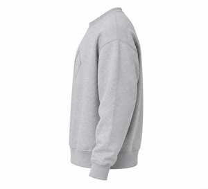 เสื้อสเวตเชิ้ตคอกลมผ้าฝ้ายฟลีซพรีเมียมสำหรับผู้ชาย ปักลายอักษรแบบกำหนดเอง สัมผัสนุ่ม สไตล์ไฮสตรีท - Product Image 5