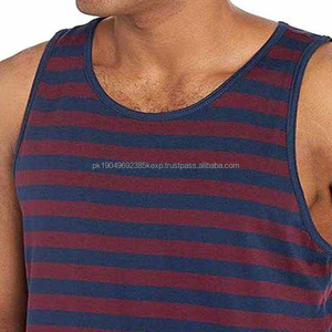 เสื้อกล้ามออกกำลังกายคุณภาพสูงสำหรับผู้ชาย ขายส่ง เสื้อกล้ามลำลองผ้าริบเนื้อฝ้าย - Product Image 3