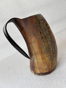 Chope à boire artisanale en corne de Viking, authentique, de qualité alimentaire, pour bière et hydromel, pour la restauration en gros - Product Image 5