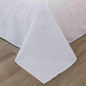 Ensemble de housse de couette de luxe en microfibre tissée blanche solide 4 pièces 300TC écologique pour hôtel et usage domestique (personnalisable) - Product Image 4