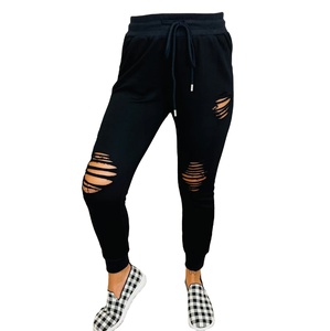 Pantalons de survêtement décontractés respirants pour hommes et femmes, personnalisés, 100% coton, velours côtelé non tissé, délavé au soleil - Product Image 2