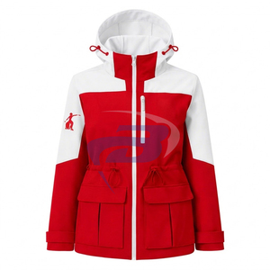 Delta |   Sigma |   Veste de pluie Theta Sorority, veste softshell à capuche, veste varsity de haute qualité, veste imperméable pour femmes - Product Image 3