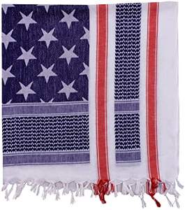 Pañuelo American Star Shemagh Keffiyeh Cuadrado con Puntos, Táctico, Desértico, de Algodón de Primera Calidad - Product Image 2