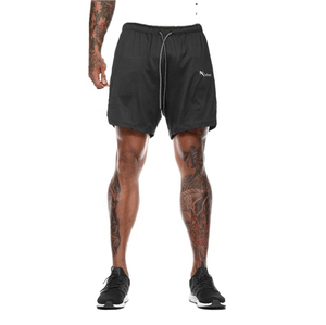 Pantalones Cortos Deportivos de Secado Rápido para Hombre, de Poliéster/Algodón, Estilo Francés, hasta la Rodilla, con Cordón en la Cintura - Product Image 2