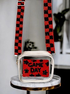 Ensemble de 3 Porte-Monnaie Personnalisables en Coton Fait Main avec Perles et Paillettes, Grande Taille, Fermeture Éclair - Accessoires Élégants et Uniques pour Femmes - Product Image 6