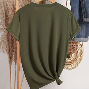 Camiseta de Manga Corta Oversize con Cuello Redondo para Hombre, Estilo Informal, con Estampado de Letras, de Algodón Jersey, Marca Empire City - Product Image 4