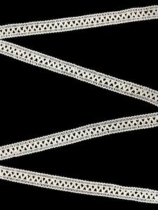 Ribete de encaje de rayón blanco de alta calidad – Elegante borde decorativo estrecho para costura, prendas de vestir, vestidos y manualidades DIY - Product Image 4