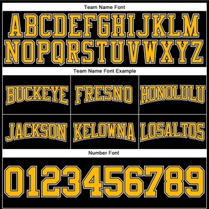 Custom Stitched <b>Black</b> Gold White Football Pullover Sweatshirt Hoodie Premium Team Sportswear Athletic Training <b>Fleece</b> Hoodies - Product Image 3