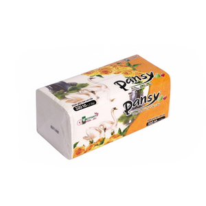 Mouchoirs en papier personnalisés, blancs, 2 plis, en gros, emballage souple - Product Image 3