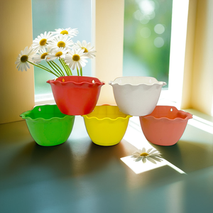 Round Hanging <b>Plastic</b> Flower Pot Durable Stylish Hanging <b>Planter</b> for Indoor Outdoor <b>Gardening</b> Perfect for Flowers Vegetables - Product Image 1