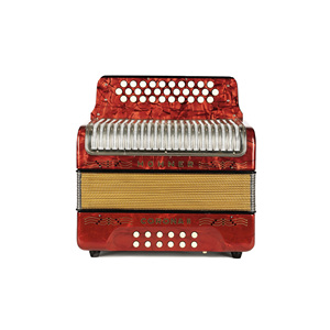 Acordeón de Botones Hohner Corona II Xtreme FBbEb Original, Nuevo y Auténtico, con Funda y Correas, Color Negro Jet - Product Image 3