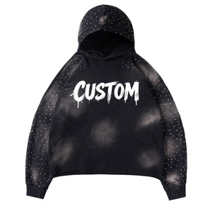 เสื้อฮู้ดดี้ผ้าฝ้ายขายส่ง เสื้อฮู้ดดี้โอเวอร์ไซส์ เสื้อฮู้ดดี้แบบสวมหัว สำหรับเสื้อผ้าบุรุษ ผู้จำหน่ายรับสั่งซื้อจำนวนมาก - Product Image 4