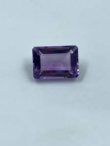 หินอเมทิสต์ธรรมชาติคุณภาพสูง 7.35 กะรัต 10x14 มม. รูปทรงสี่เหลี่ยมผืนผ้า สีม่วง คุณภาพสูงสำหรับทำจี้ - Product Image 5