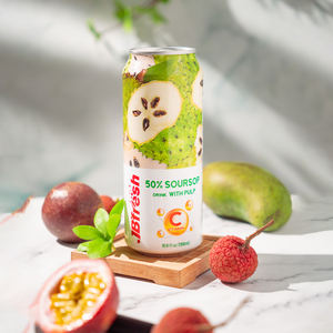 Jugo de Guanábana de la Mejor Calidad, Lata de 330 ml, JB'FRESH, Bebidas, Muestra Gratis, Jugo de Frutas, Marca Privada, Alimentos y Bebidas, OEM, ODM - Product Image 3
