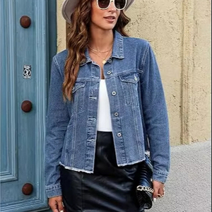 Veste en jean d'hiver pour homme, 100% coton, personnalisable avec logo, respirante, écologique, séchage rapide, haute qualité, 280g, pour l'extérieur, vente en gros - Product Image 5