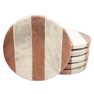 Posavasos de madera redondos para hogar, oficina o Hotel, para uso en mesa, elegante soporte para tazas y bebidas - Product Image 1