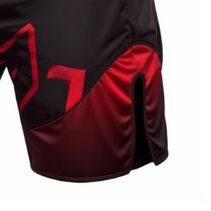 Shorts de boxe MMA/BJJ personnalisés pour adultes, design sur mesure, 100% polyester, impression numérique, respirant, unisexe, 240g sans couture sur le devant - Product Image 2