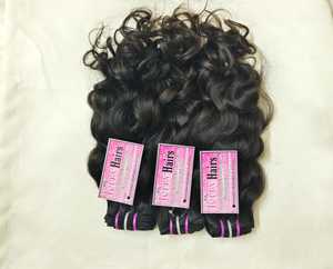100% Real Natural Raw Indian Curly Hair Top Grade Premium <b>Body</b> <b>Wave</b> Unprocessed Human Hair Machine Double Weft Luxury Bundles - Product Image 3