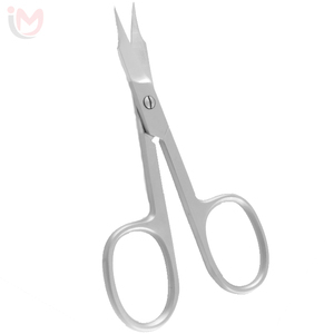 กรรไกรตัดหนังกำพร้าสแตนเลสแบบมืออาชีพ ปลายโค้งแม่นยำ สำหรับทำเล็บมือ เล็บเท้า ตัดแต่งเล็บนิ้วมือและนิ้วเท้า อุปกรณ์เสริมความงาม - Product Image 4