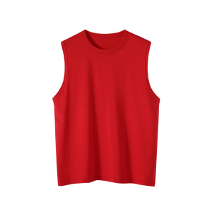 Camiseta Deportiva Casual para Hombre, de Algodón Orgánico Transpirable, Diseño sin Mangas, Impresiones de Etiquetas Gratuitas, Venta al Por Mayor - Product Image 2