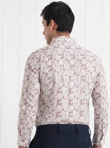 Enovate Men's Floral Printed Cotton ODM Casual Shirt Full Sleeve Turn-<b>down</b> Collar Summer Breathable Poplin Fabric - Product Image 3
