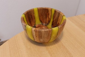 ชามเสิร์ฟเรซิ่นและไม้คุณภาพสูง ชามไม้ธรรมชาติ ชามใส่ผลไม้และสลัด ชามไม้สำหรับตกแต่งงานแต่งงาน ของตกแต่งบ้านและห้องครัว - Product Image 6