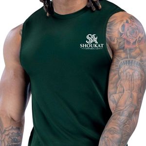 Camiseta sin Mangas Verde Oscuro para Hombre, Personalizada con Logotipo SHOUKAT, para Gimnasio, Fitness, Culturismo, Entrenamiento, Ropa Deportiva, Atlética C - Product Image 6