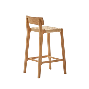 Bar <b>Stools</b> Solid Teak Wood for Kitchen Custom Wholesale - Product Image 4