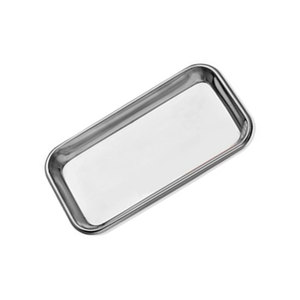 Plateaux médicaux rectangulaires en acier inoxydable, petits plateaux pour instruments chirurgicaux, pour hôpitaux, cliniques dentaires et laboratoires - Product Image 1