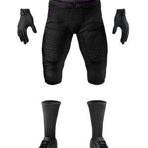 Uniforme de fútbol americano de diseño único, estilo personalizado, hecho de poliéster, conjunto de camiseta y pantalones cortos para equipo de fútbol americano - Product Image 5