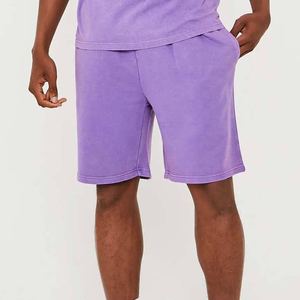 Conjunto de Sudadera con Capucha y Pantalones Cortos para Hombre, 100% Algodón, Transpirable, Traje Deportivo de Dos Piezas para Invierno, Cintura Elástica, Corte Holgado, Ropa Casual - Product Image 2