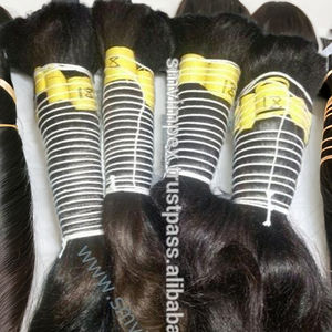 Remy 100% sin procesar un donante cabello crudo extensión Templo cabello humano de la India - Product Image 6