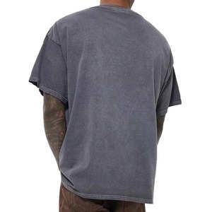 T-shirt pour homme en coton 100% délavé à l'acide, de haute qualité, marque USAZE SPORTS, manches courtes, coupe ample, avec logo et couleurs personnalisées - Product Image 5